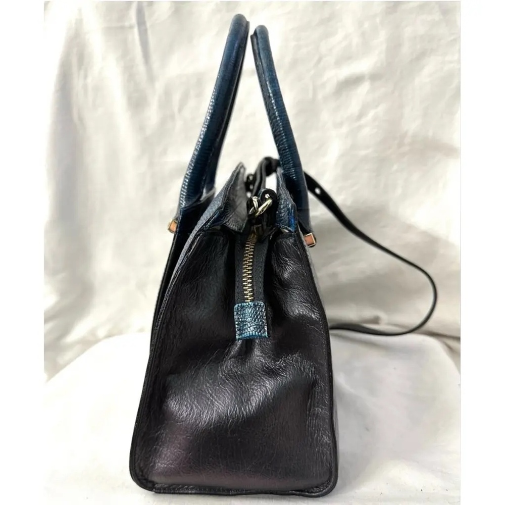 Brahmin Rare Greta Lizard & Python/Snakeskin Opal… - image 4